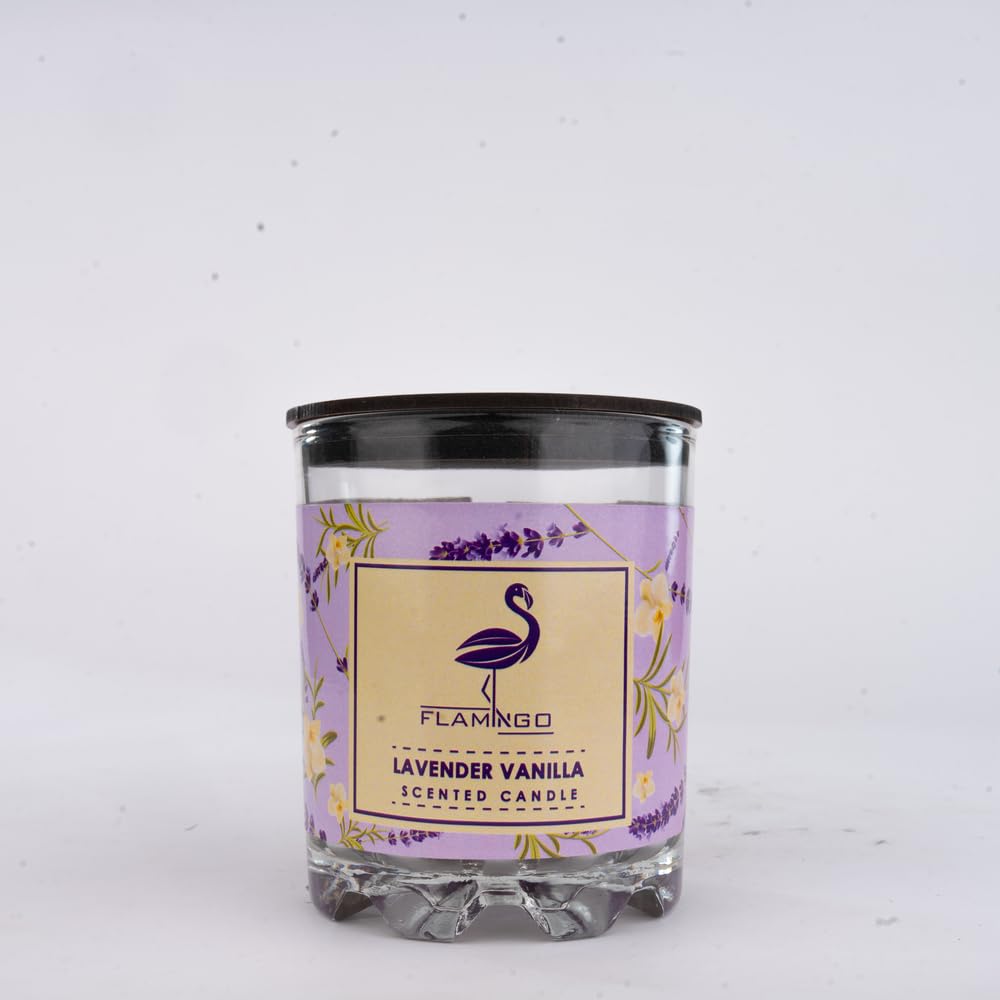 Flamingo Lavender Vanilla Scented Candle 160 g
