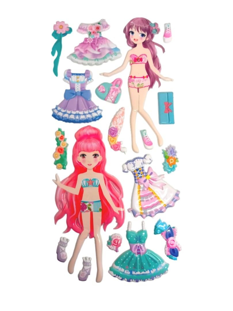 S and A No. S Children Stickers Bag, 9.5 cm x 19.5 cm Size