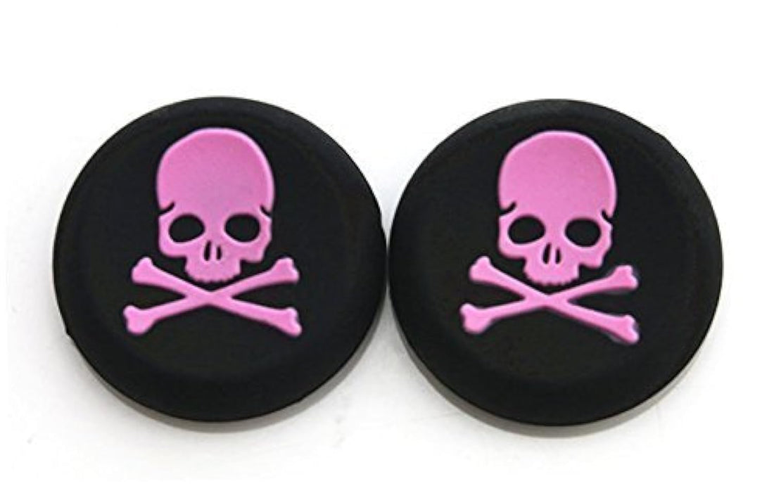 Vivi Audio® Thumb Stick Grips Cap Cover Joystick Thumbsticks Caps For PS4 XBOX ONE XBOX 360 PS3 PS2 Pink Skull