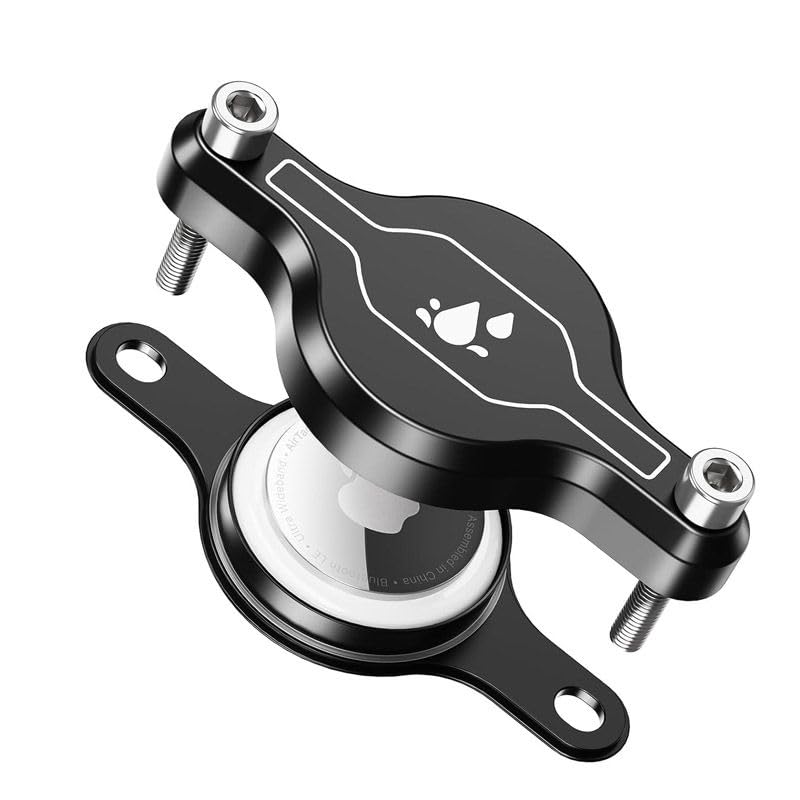 Waterproof For Airtag Bike Mount, Hidden Anti-Theft Protective GPS Tracker Aluminum Alloy Holder.