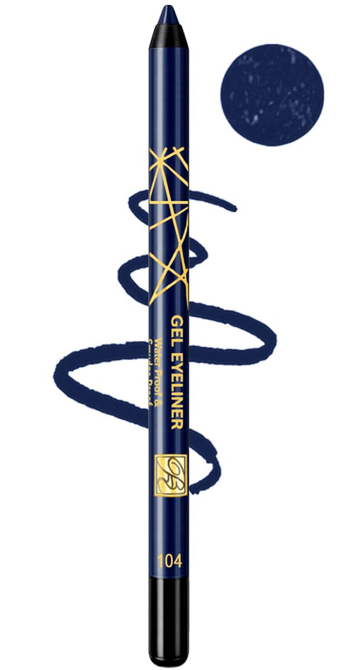 Rose Bery - Gel Eyeliner, Waterproof & Smudge Proof, Ultra Long Wear & Smooth Glide Formula, 1.2 GM, Model - RB-0922 (Dark Blue, 104)