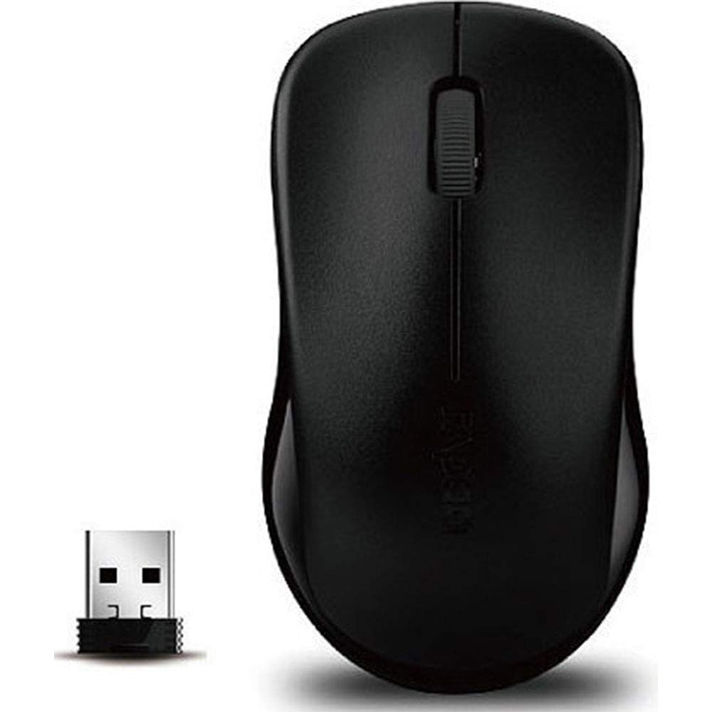 Rapoo 1620 2.4GHz Wireless Optical Mouse for laptop, 10 Metre Range | 11464 Black