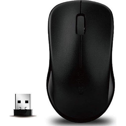 Rapoo 1620 2.4GHz Wireless Optical Mouse for laptop, 10 Metre Range | 11464 Black
