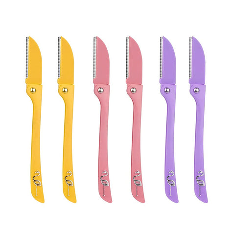 Facial Hair Trimmer and Eyebrow Shaver - 6 Piece Set for Women and Men