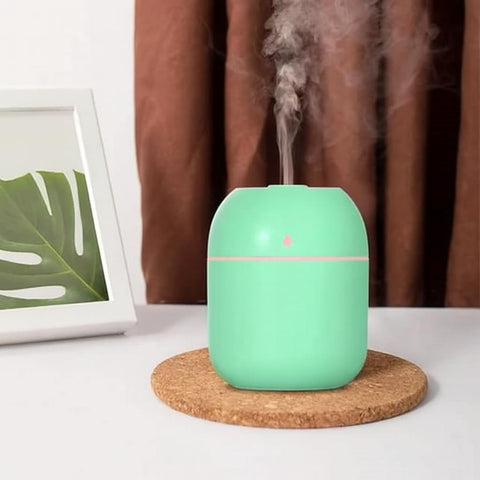 230ml Mini USB Tank Air Freshener Humidifier Aroma Diffuser Essential Oil Diffuser Aroma Essential Oil Diffuser with Assorted Colors LED Light for Car Office Home (08)