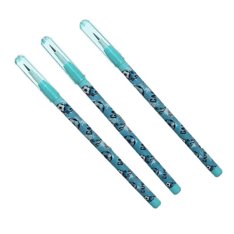 M&g ampq1674 printed mechanical pencil set of 3 pcs for school, student, office - multi color