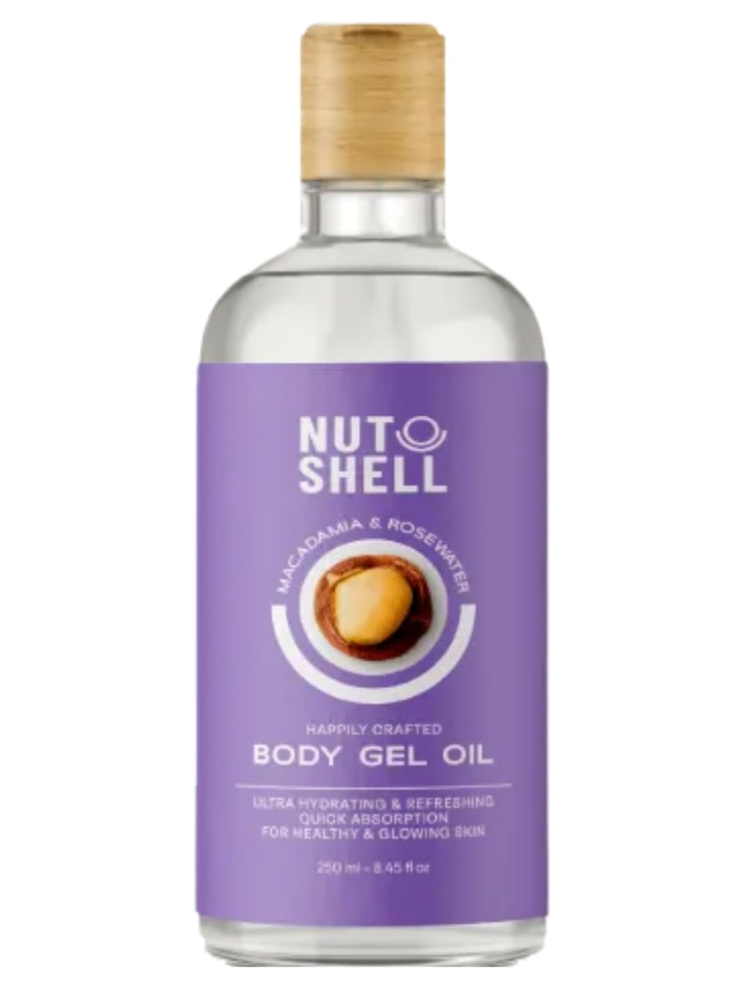 Nutshell Happily Crafted Macadamia & Rose Water Body Gel Oil
