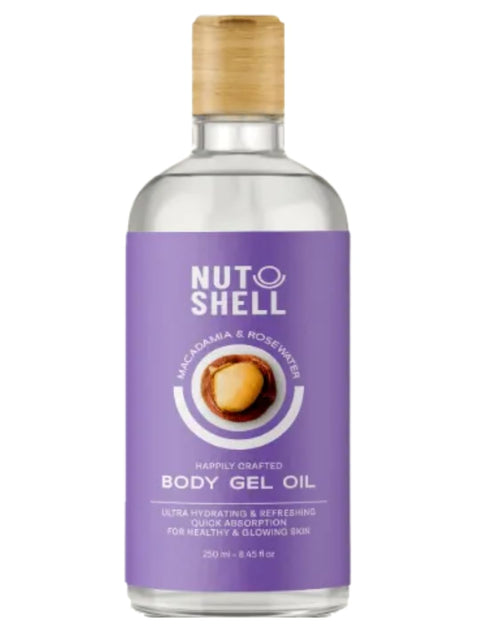 Nutshell Happily Crafted Macadamia & Rose Water Body Gel Oil