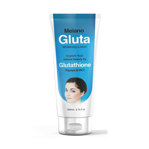 Melano Gluta Skin Lightening Lotion with Glutathione, Papaya and Vitamin C, 200 ml