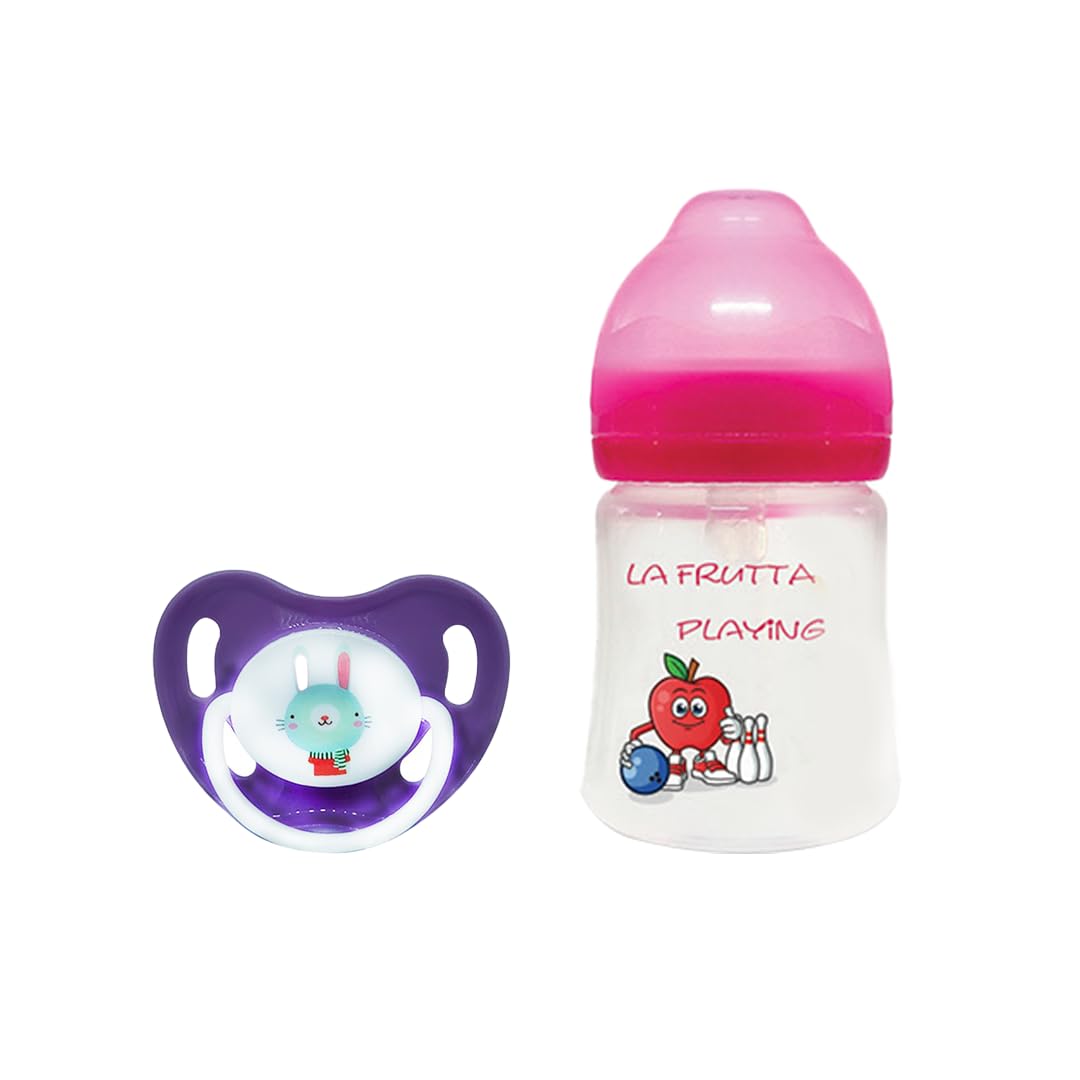 La frutta classic gift set (classic glass bottles 150ml & orthodontic pacifier 0-6)