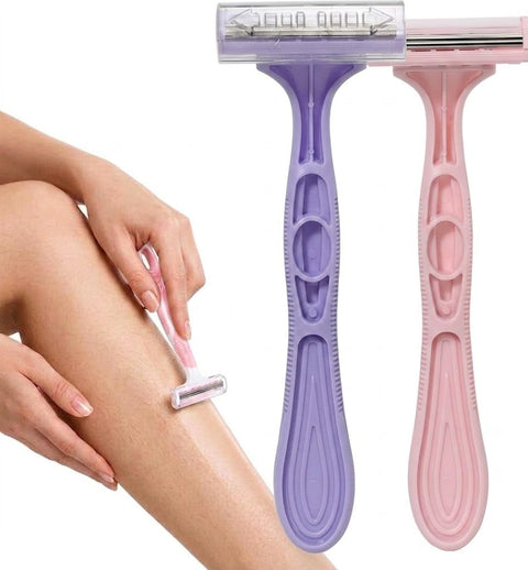 Bikini Razor for Women | No Cuts, No Bumps Hair Removal - Nano-Precision Blade with Safety Comb |, Irritation-Free Bikini Line Shave- pink or purple-1pc