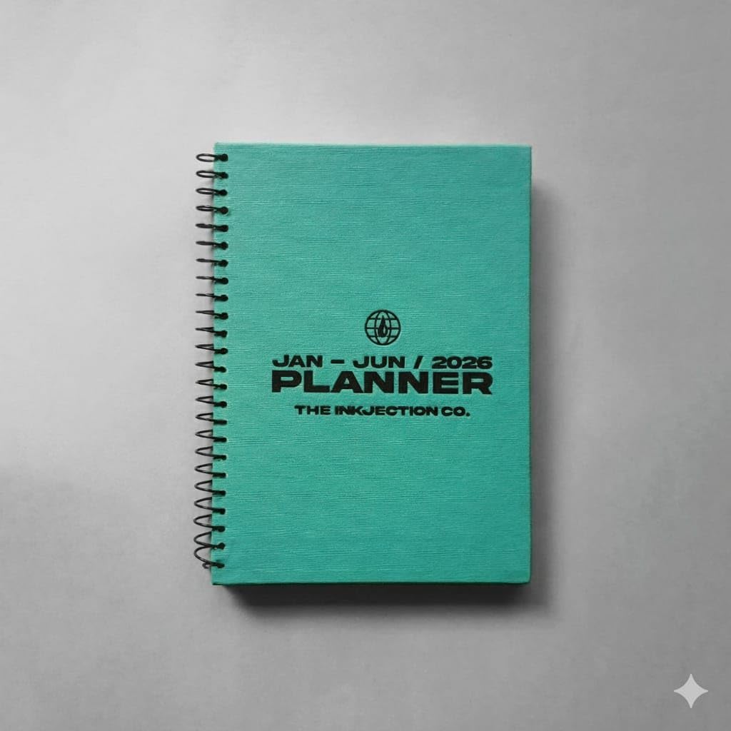 A5 Jan-June 2026 Planner Green Color