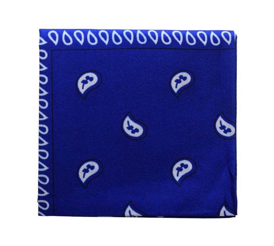 Cotton Hair Scarf for Women - Blue