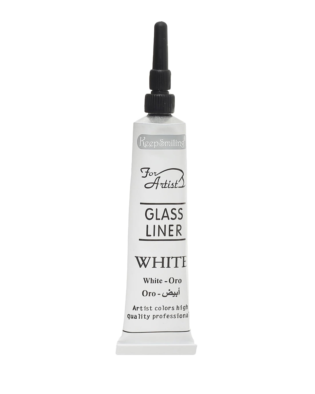 Keep Smiling KS-38 B7921-W 3D Glass Liner Tube, 21Mm, Made With Premium Material For Durability And Long-Lasting Use - White
