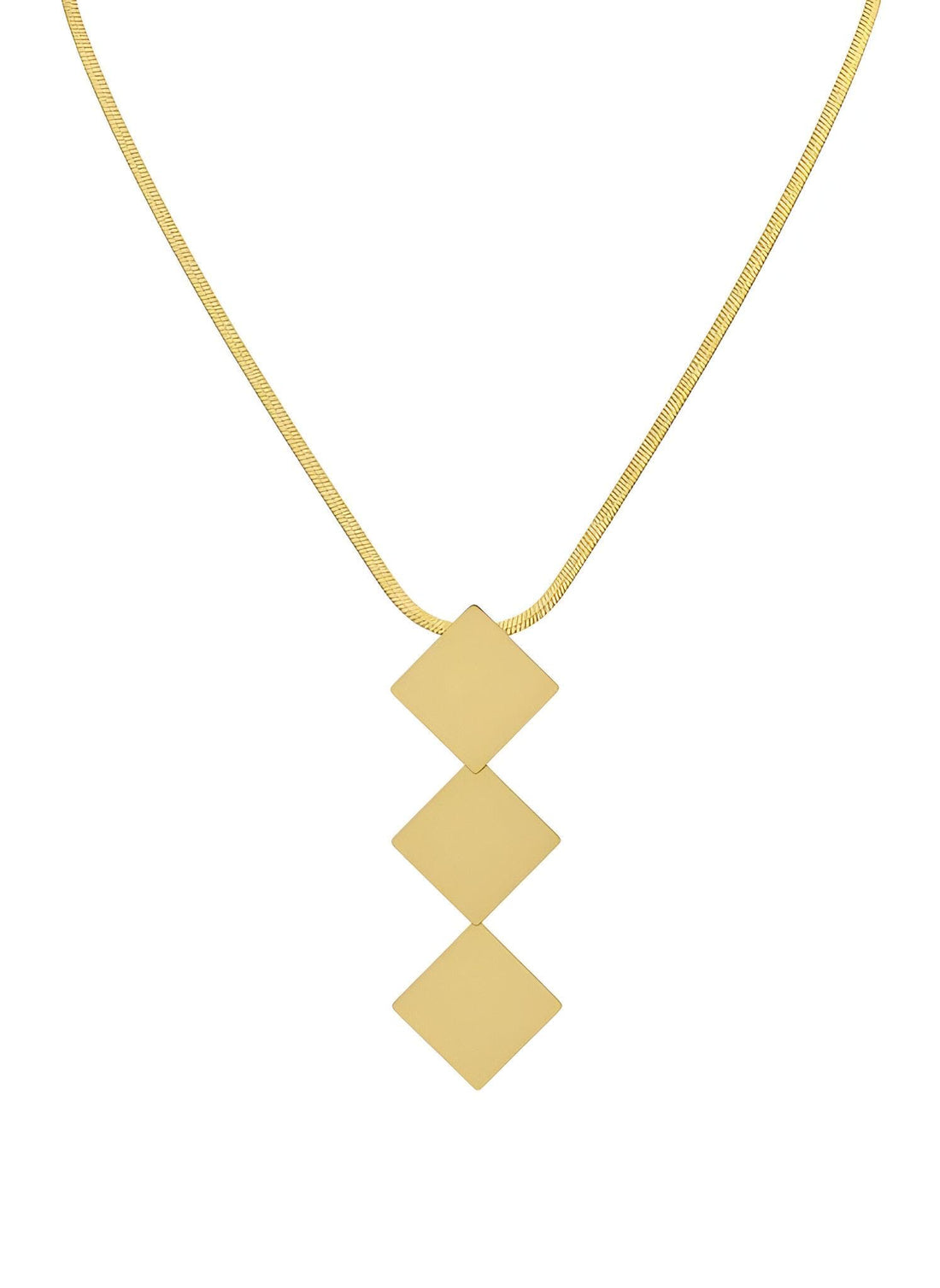 Engraved Hanging Necklace - with shell stone as the central element, customized with initials or dates, designed for modern women's style