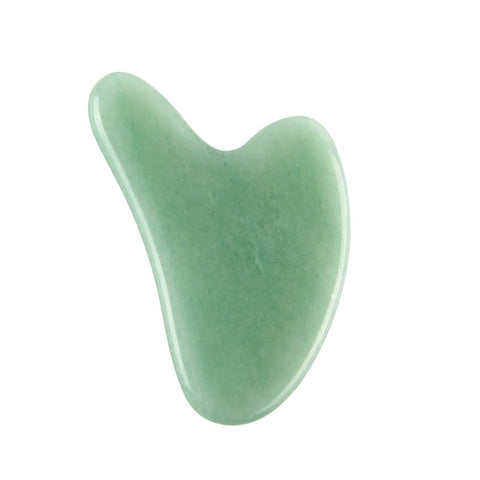 Natural Stone Jade Gouache Scraper Rose Quartz Facial Gua Sha Tools Neck Massager for Face Lifting Beauty Health,Pink FEZEGTDOX (Color : Green)