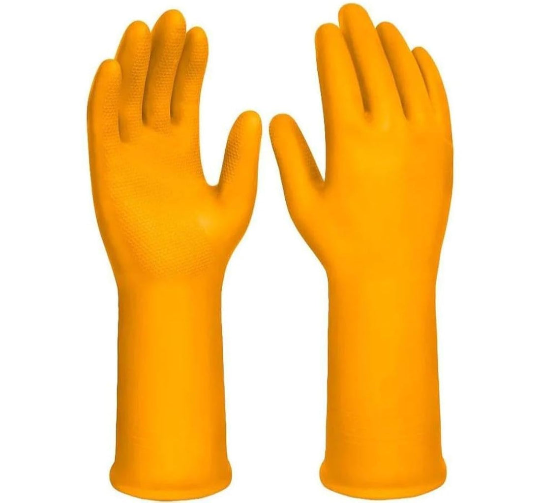 INGCO PVC Gloves, Size L (32cm), For Gardening, Cleaning, Model HGVP01