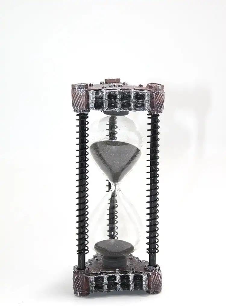 Hourglass Timer - Elegant Sand Clock for Home Decor, Perfect for Coffee Table, Bookshelf, Mindfulness, Time Management, and Christmas or New Year Decoration Gift Idea (Model 4)