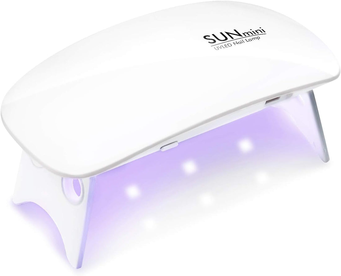 6W UV LED Nail Dryer, Portable Curing Lamp Light Fast Drying for Manicure/Pedicure, 2 Timing Settings 45s/60s, UV Lamp with USB