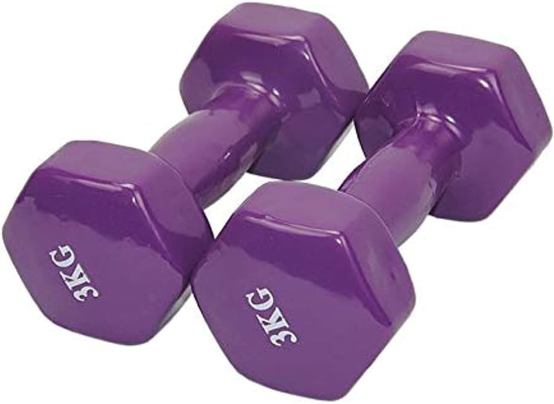 X-Sport Vinyl Coated Iron Dumbbell 3 Kg Per Piece, Set of 2