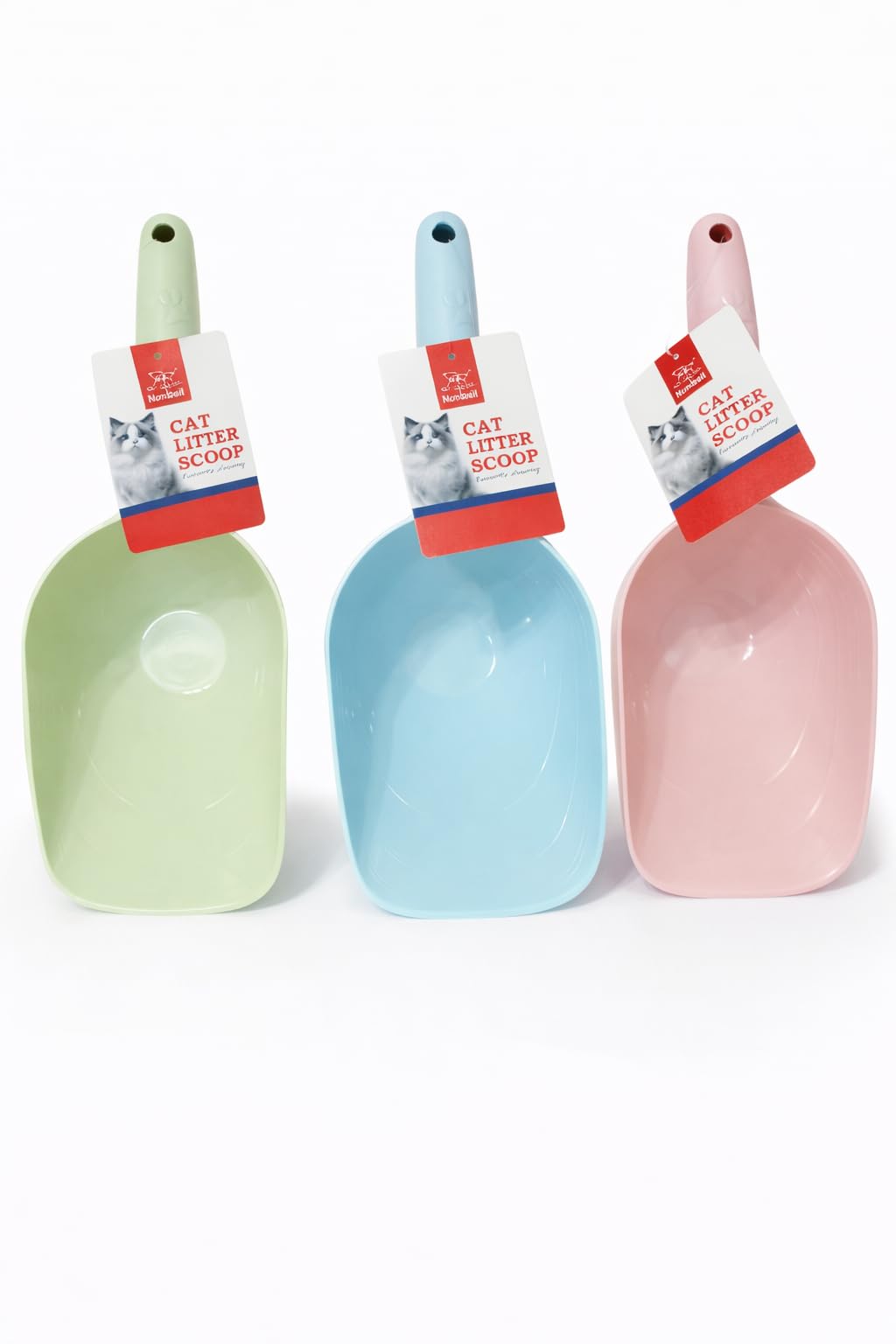 Nunbell Cat Litter Scoop, Pastel Colors (Pink)