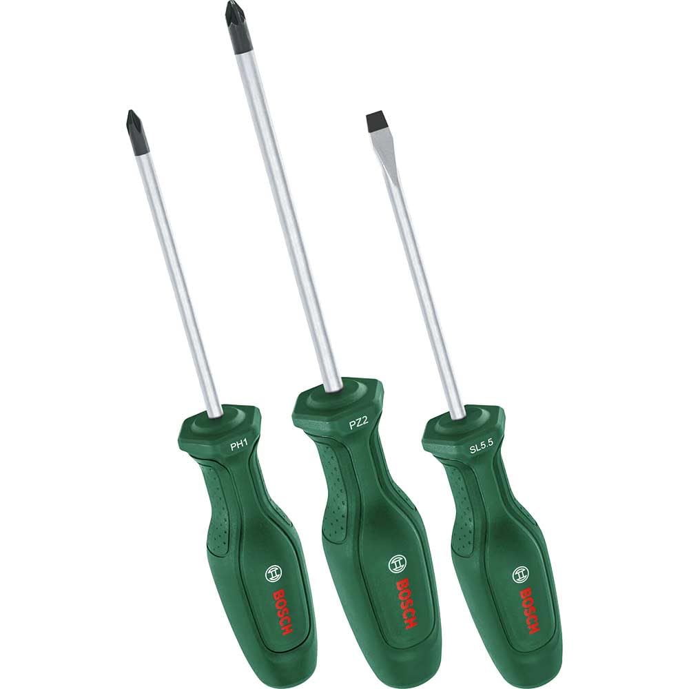Bosch green Screwdriver Set 3-Piece