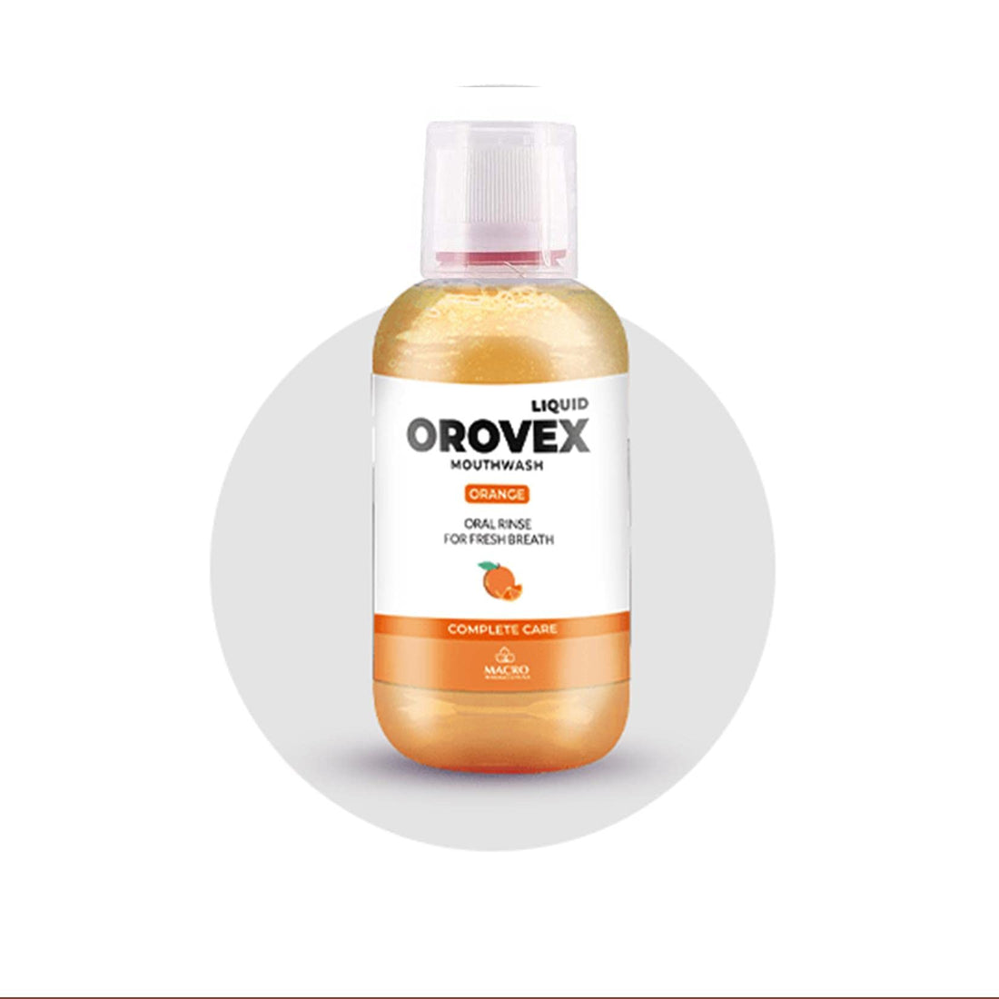 Orovex Macro liquid mouth wash orange 120ml