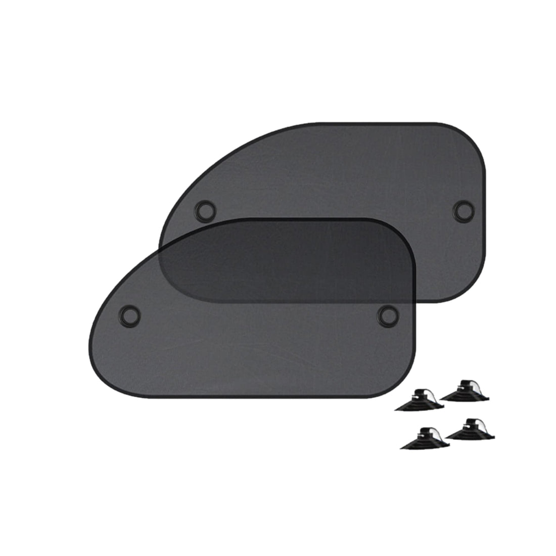 Car Sun Shade for Rear Window with Suction Cups, Pack of 2 Universal Car Rear Side Sunshades Maximum Grip, Protection for Babies, Children and Pets, Easy Installation