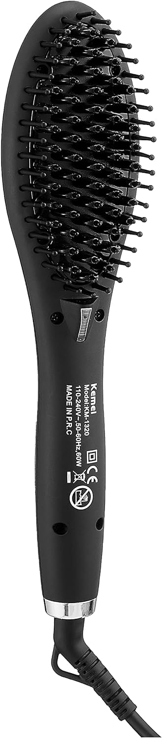 Kimi hair straightening brush, black - km-1320