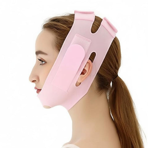 Silicone V Face Mask For Face Lift | Facial Slimming Bandage For Chin & Cheek | Double Chin Reducer For Women & Men | Skin Tightening Belt For Slim Lift, 1 Count