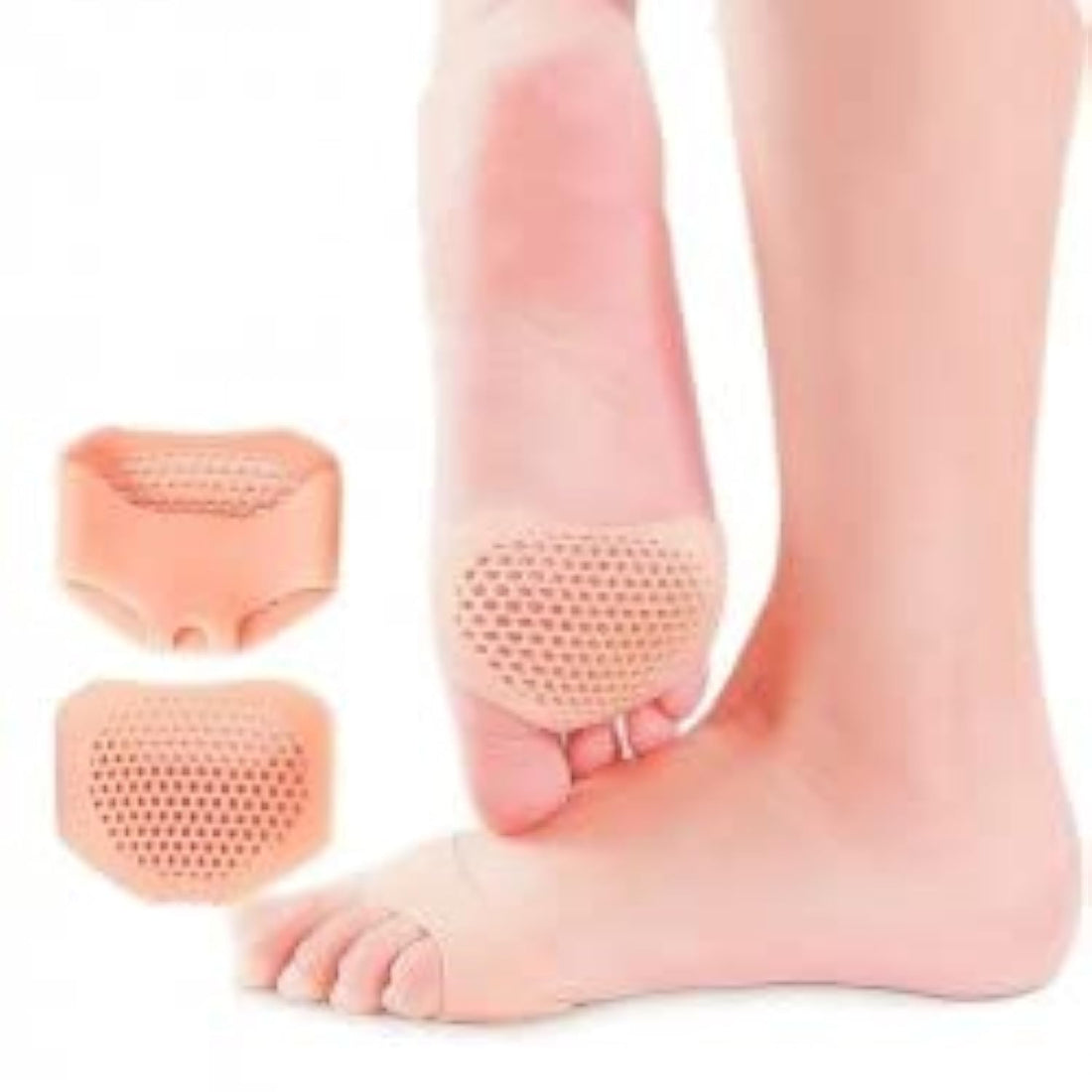 SOLDOUT Silicone Forefoot Metatarsal Pads Pain Relief Orthotics Foot Massage Anti-slip Protector High Heel Elastic Cushion Foot Care (1 Pair, Skin)