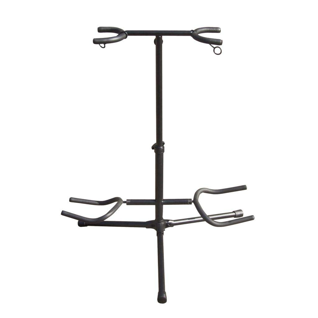 Heavy Duty Twin Double Dual Two 2 Electric Acoustic Guitar Tripod Floor Stand
