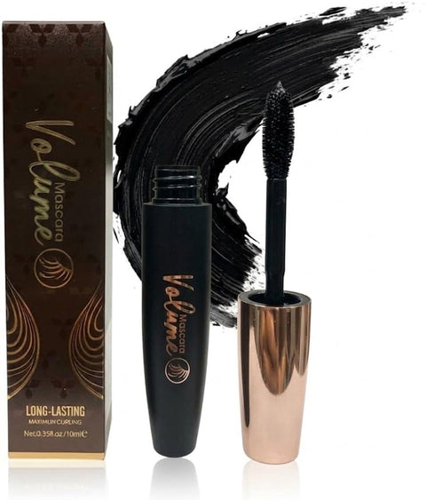 BLACK Mascara Waterproof 10 ml - Waterproof Durable Volumising Curling Extension Mascara Makeup