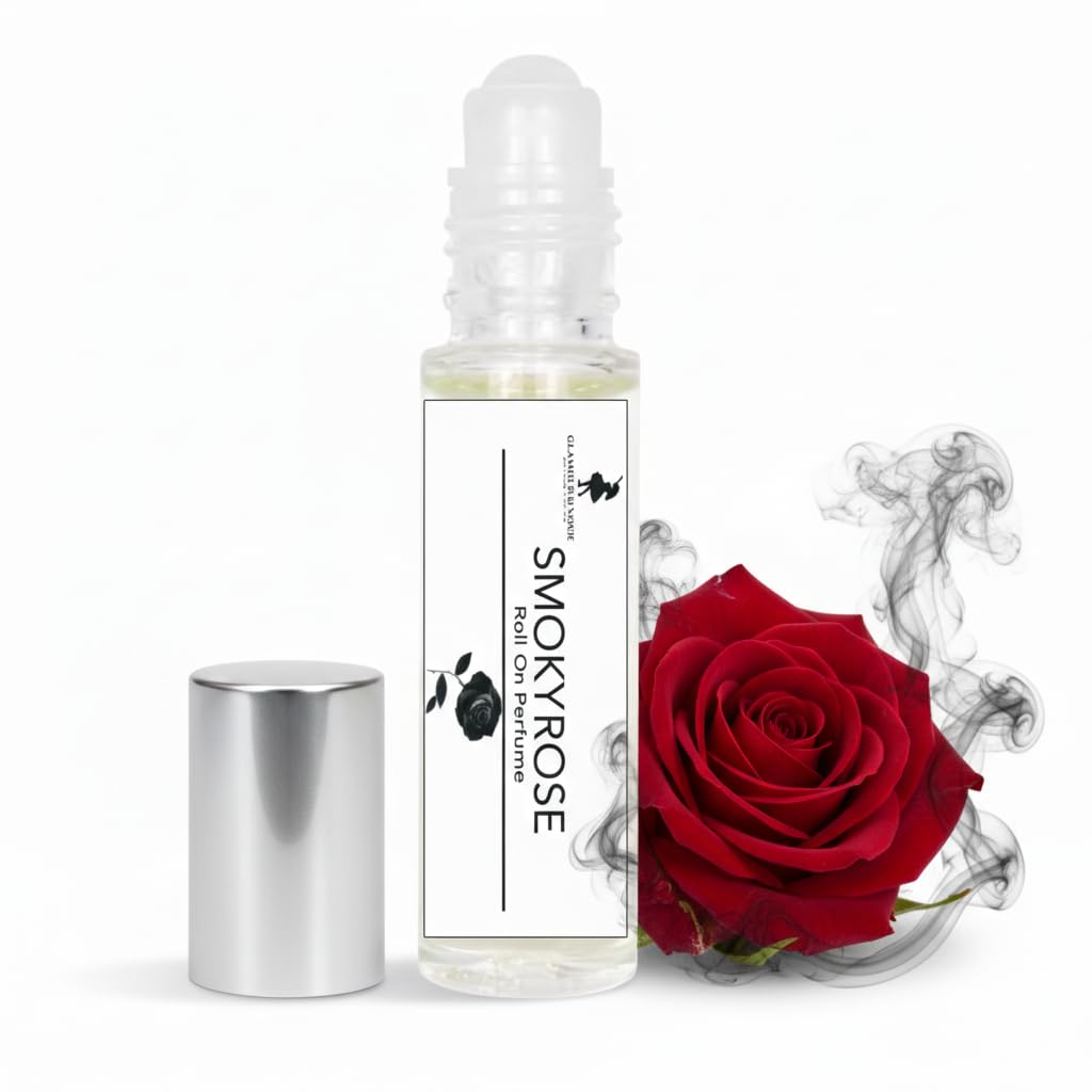 Glamour D Nour Smoky Rose Roll on Perfume 8 ml, Transparent