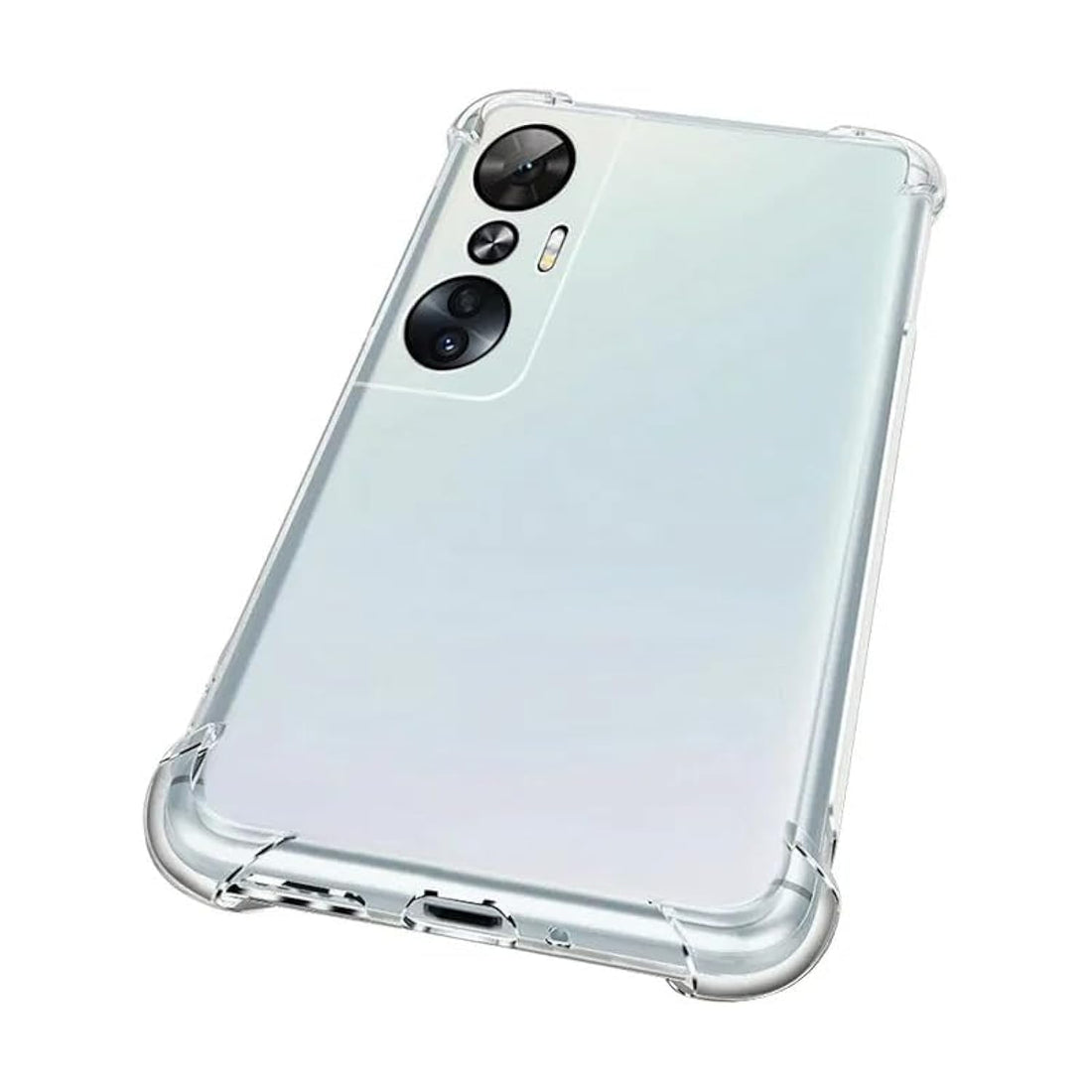 Dl3 Mobilak Case Compatible with Infinix Hot 20S, Cover Silicone Transparent TPU Gorilla Anti-shock Protector Camera Shockproof Corners - Clear