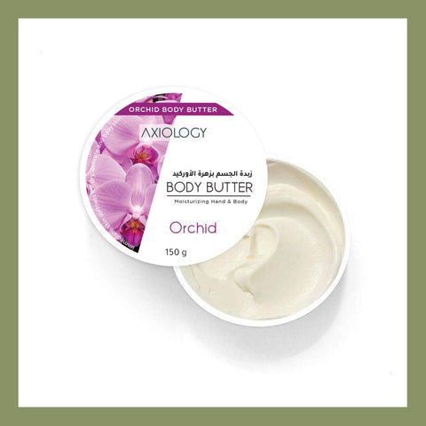 Silk Route Axiology Pure Natural Body Butter with Orchid Scent - Fast Absorption Non Greasy