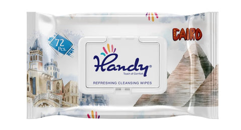 Handy Refreshing Wet Wipes, 72 Wipes