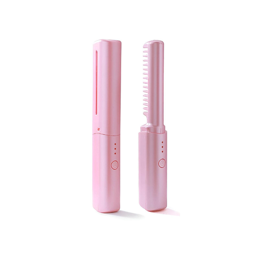 Wireless Hair Iron - Charmable McClers with 3 Series, USB charging, flat ironing to style hair styling and elegance anywhere (Pink.)