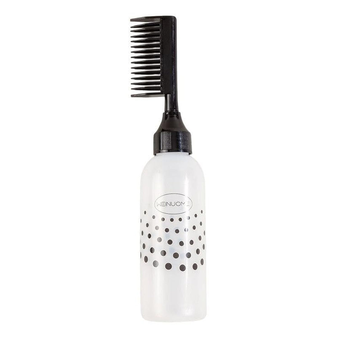 Multicolor Hair Dye Bottle with Applicator Brush Empty Refillable Dyeing Bottles Coloring Smudge Tool Hairdressing Styling Tools (black dot)