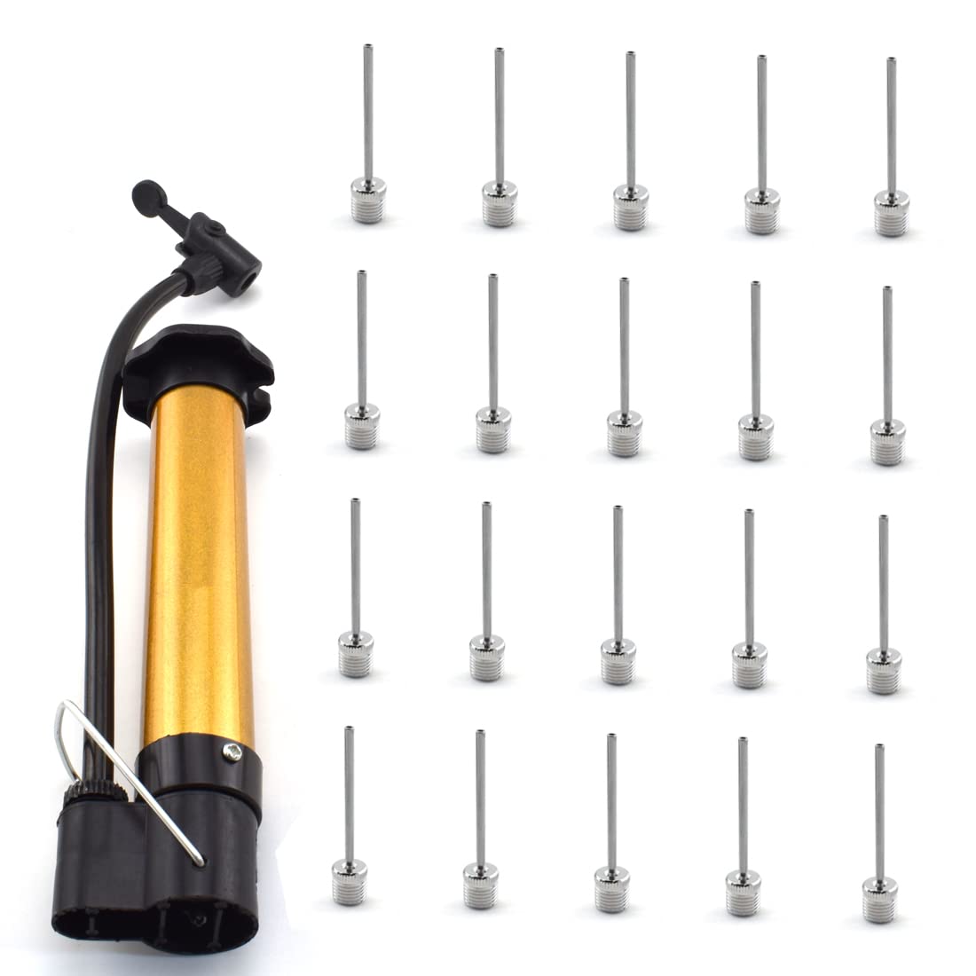 Aifeier ET Air Pump with Needles and Nozzle Kits Ball Pump Manual Infration Device for Basketball Football Volleyball Soccer Ball Rugby Balls