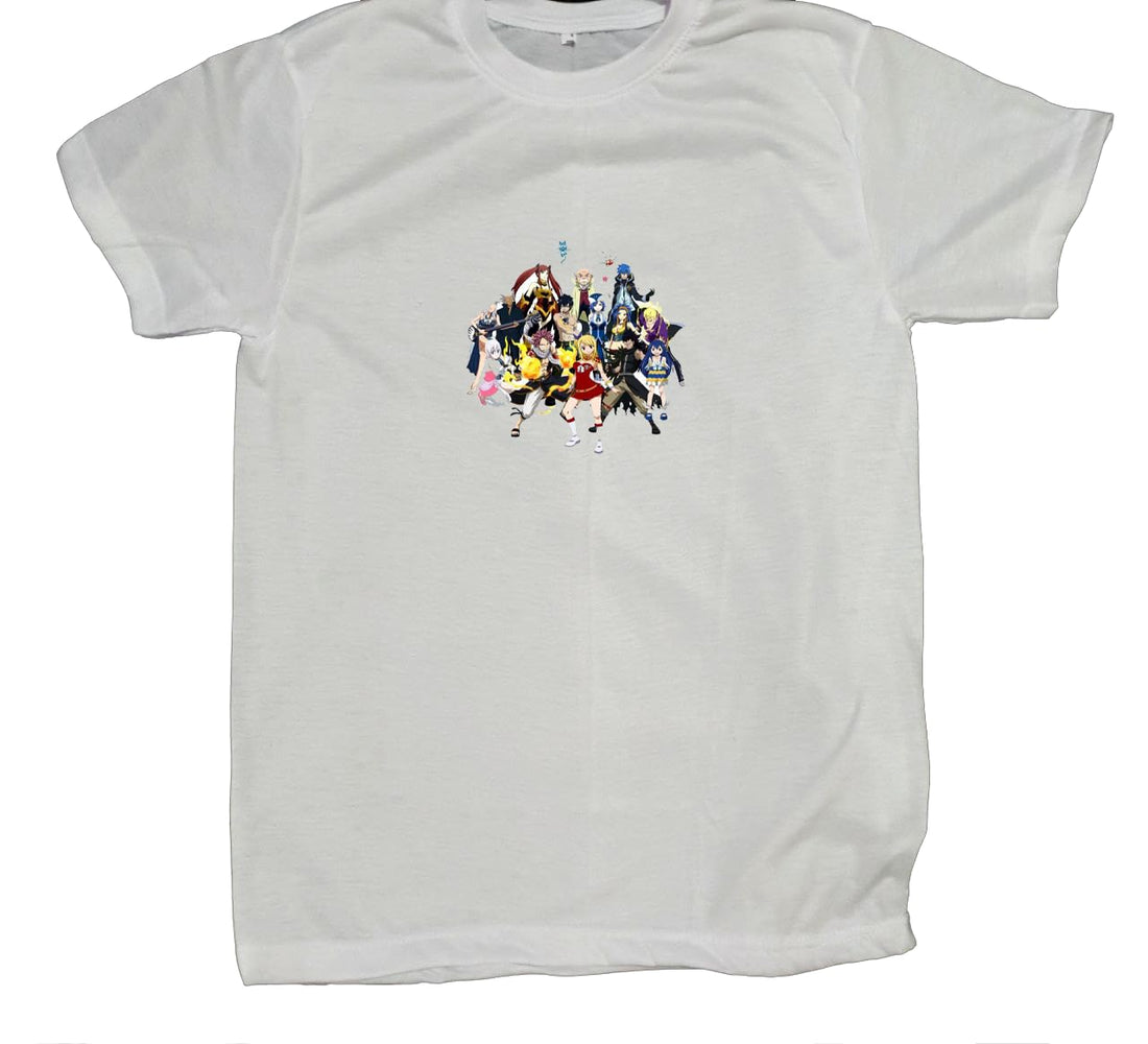 Japaneses anime fairy Erza tail Natsu lucy grayT-shirt 4 (L)
