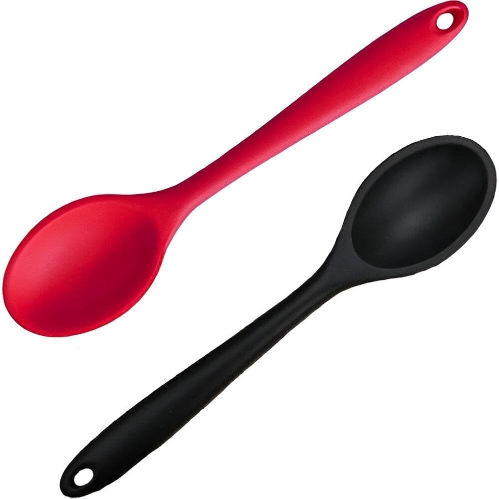 Silicone Spatulas - Heat Resistant Non-Stick Kitchen Utensils for Cooking, Stirring and Mixing, Ergonomic Design for Easy Handling and Versatile Use (Pace.2)