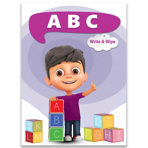 Write and Wipe Book for Kids English Letters | Educational Kids Books | Kids Learning Foundation Books | Large Size 33x24 for 3 to 5 Years Old