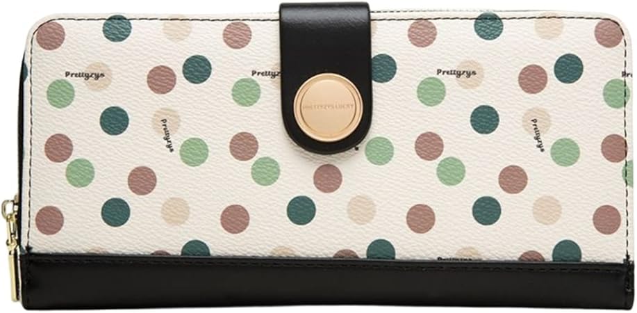 Western Style Lady Money Clips PU Leather Long Women`s Wallet Hasp Coin Purses Card Holder Tide Female Clutch (BLACK)