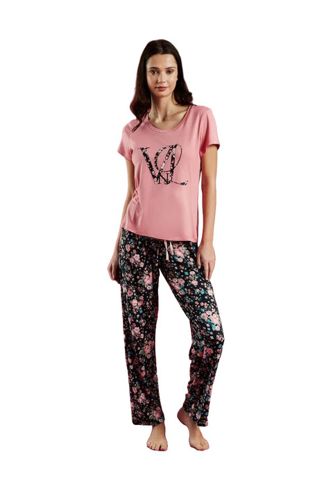 9Street Corner Pajamas Half Sleeve Pants For Women P2547-Parent