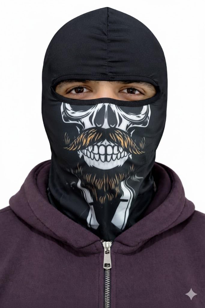 Loki Boy Skull Cloth Mask, Black