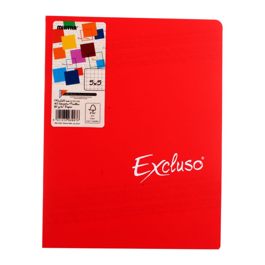 Mintra University notebook Excluso 1/2 cm pin 40 sheets plastic cover