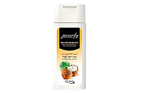Pearly Makeup Remover with Natural Oils to Cleanse and Brighten Face and Even Skin Tone 100ml (Coconut Oil)