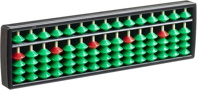 Yossi Math Mini Counter, Calculator for Kids, 15 Column.