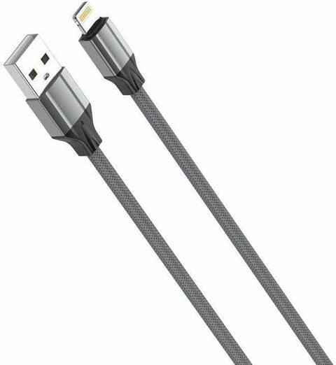 LDNIO LS441 Lightning 2.4A Fast charging Data Cable 1M Length - Gray